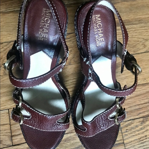 Michael Kors Leather chunky heel sling back - Picture 5 of 9